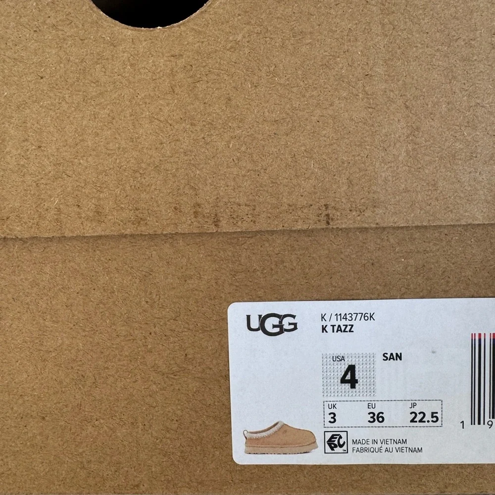 Size 4-Brand New UGG Tazz Big Kids Slipper Sand 1143776K-SAN - Picture 7 of 7